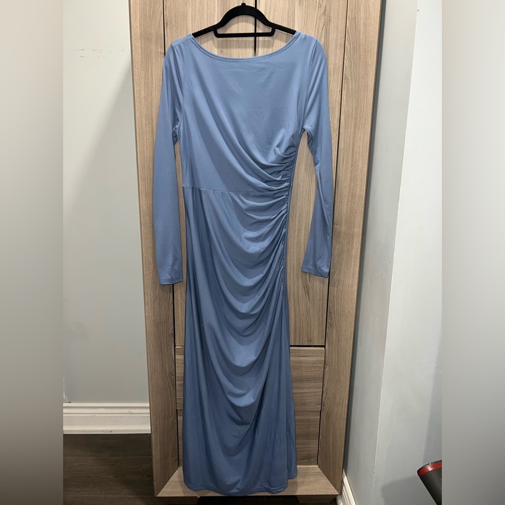 Elegant Blue Women's Dress